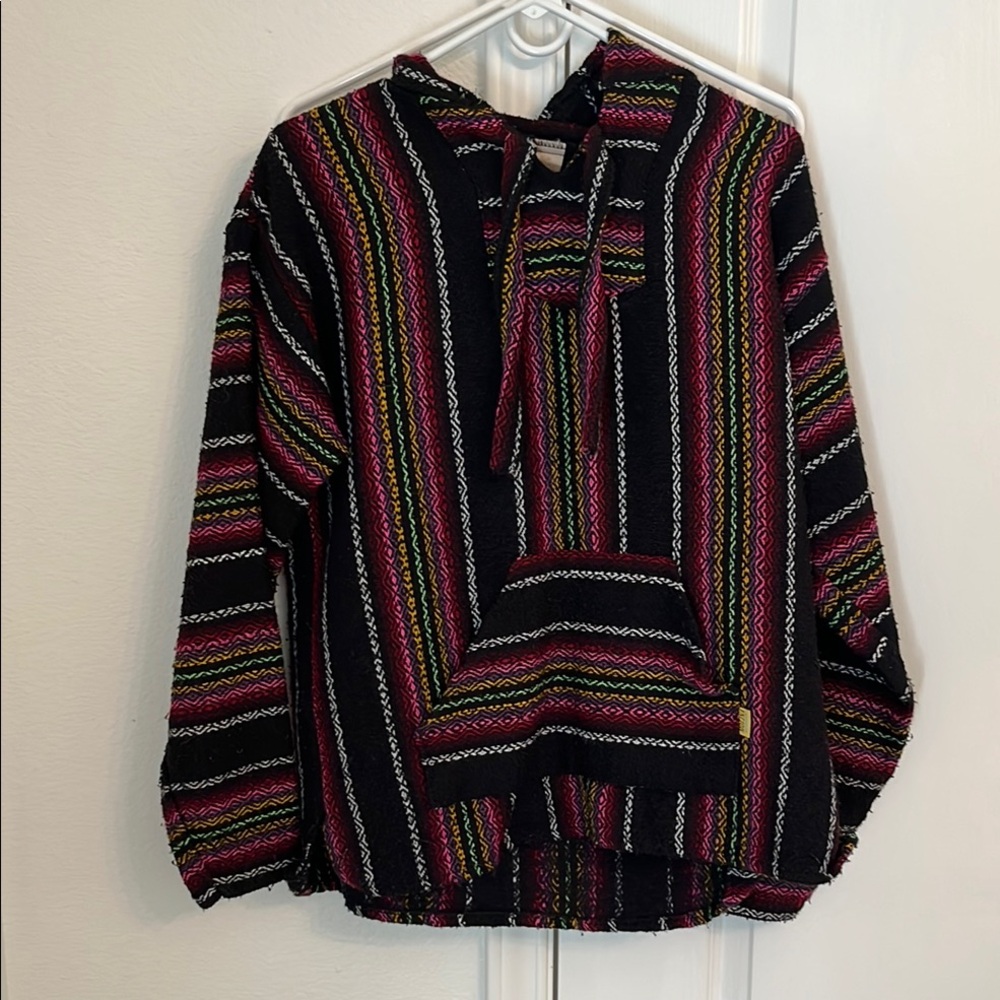 Multicolor Striped Baja Hoodie